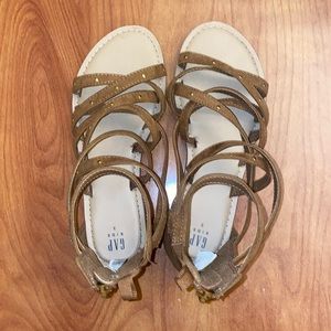 Cute brown girls sandals